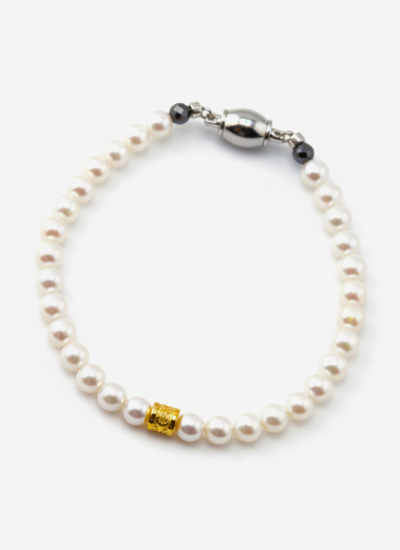 R3 パールブレスレット シルバーカラー