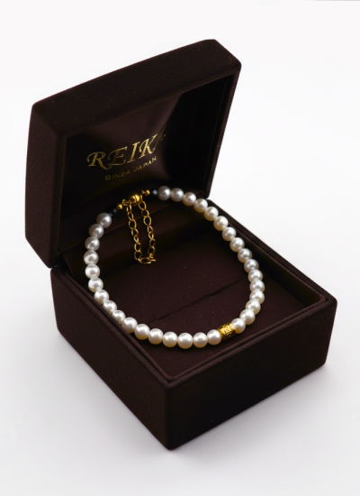 R3 パールブレスレット ゴールドカラー