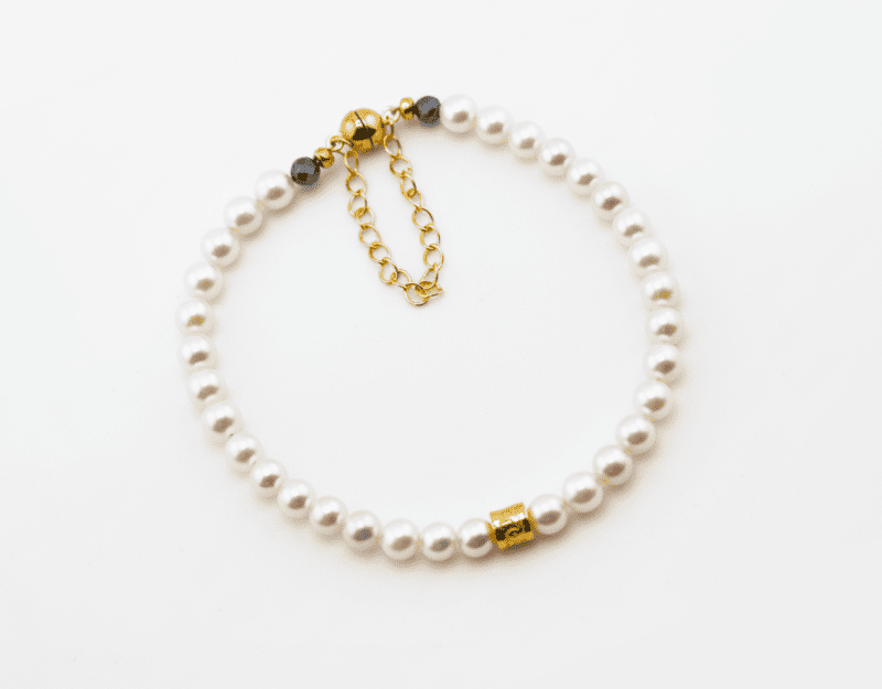 R3 パールブレスレット（ゴールドカラー）詳細画像